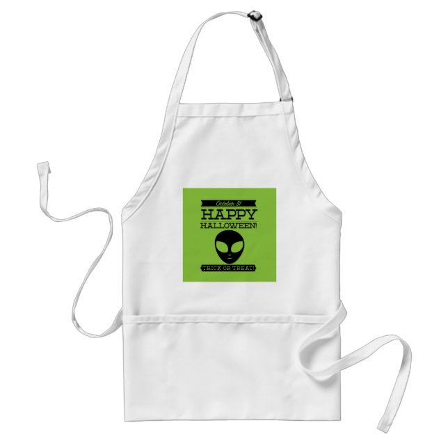 Typographic retro Halloween Standard Apron (Front)