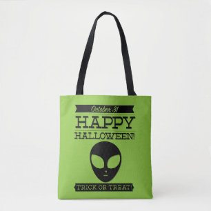 Typographic retro Halloween Tote Bag