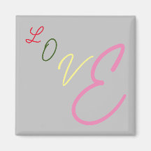 Typographical Love Magnet