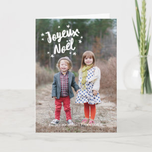 Typographie photo de voeux de Noël Holiday Card