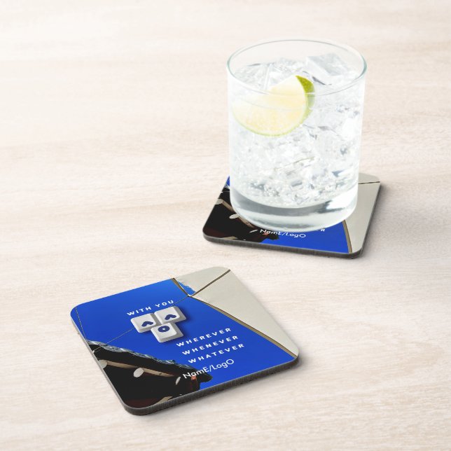 typography_1_with you_1 hard plastic coaster (Right Side)