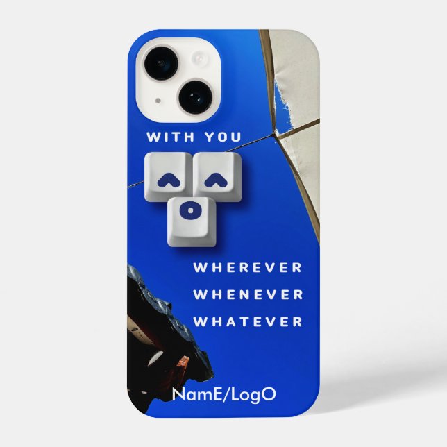 typography_1_with you_1 iPhone case (Back)