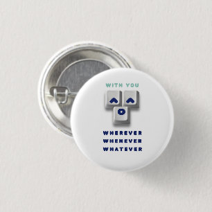 typography_2_with you_2 3 cm round badge