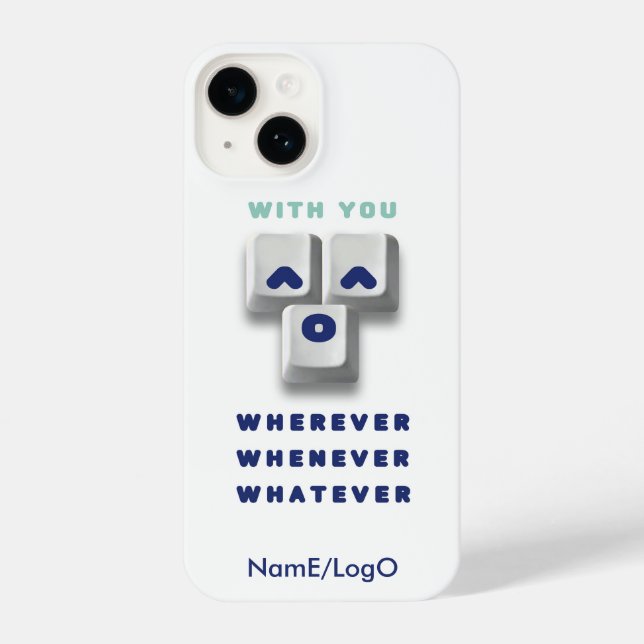 typography_2_with you_2 iPhone case (Back)