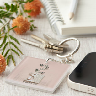 typography_5_wake me up before 6 acrylic key ring