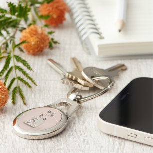 typography_5_wake me up before 6 metal key ring
