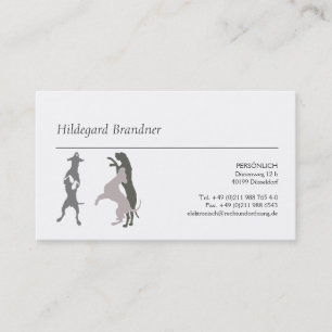 Typography and Great Danes Business Card