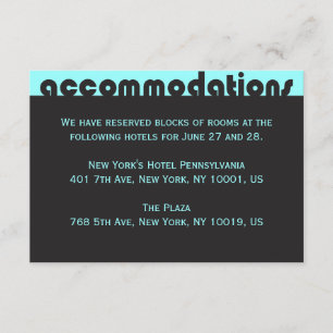 TYPOGRAPHY  Bar Bat Mitzvah Accommodations Card 2