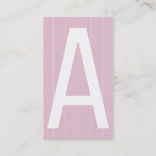 Typography based business card