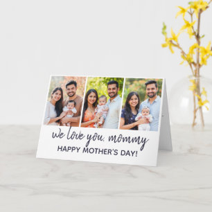 Typography Bible Verse Photo Collage Mother's Day  Card