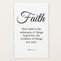 Typography Black & White Faith is the substance