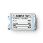 Typography Boy Nutrition Facts Custom Baby Shower 
