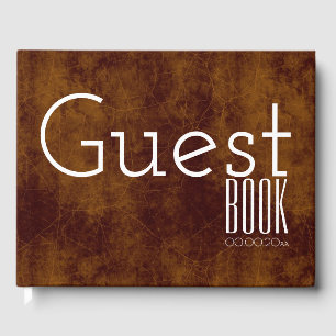 Typography business launch guest register CUSTOM 4 Guest Book