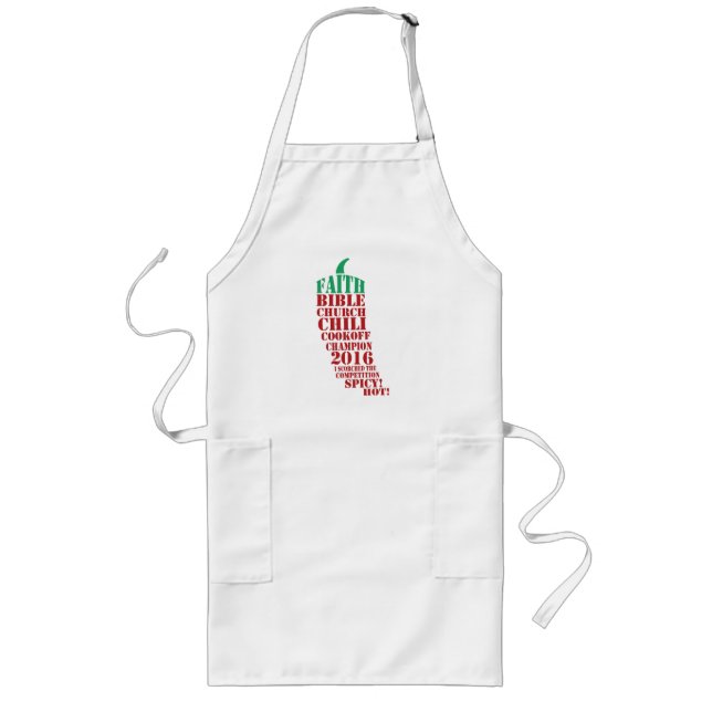 Typography Chilli Peper | ChiliCook Off Long Apron (Front)