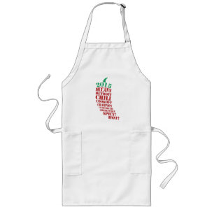 Typography Chilli Peper   ChiliCook Off Long Apron