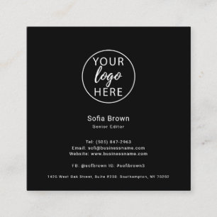 Typography Company Logo Calling Card