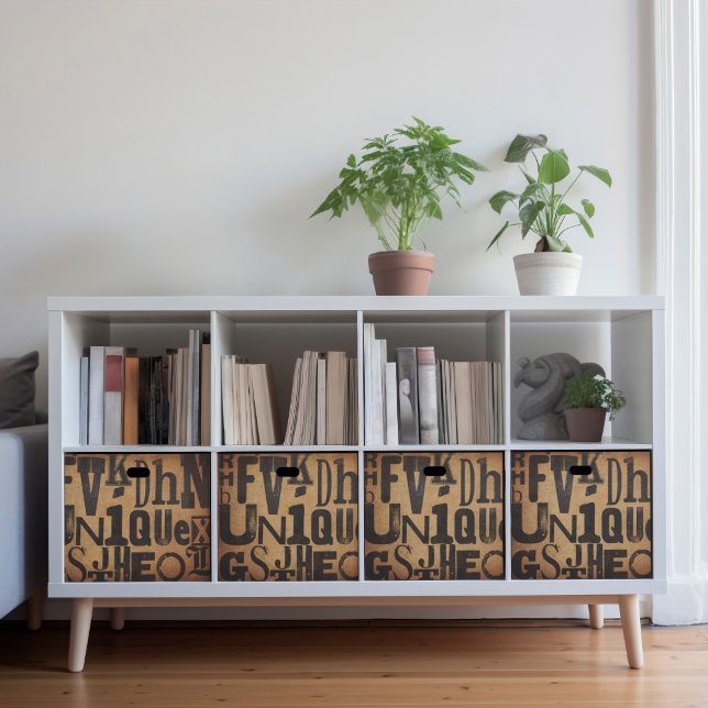 Typography Decoupage or Collage tissue paper (This is a mockup, your design may appear larger or smaller depending on the size of your furniture.)