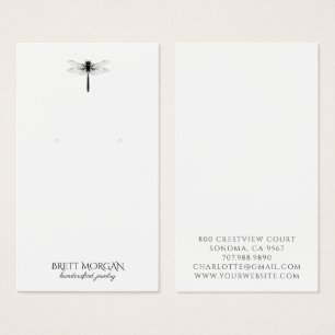 Typography Dragonfly Earring Jewellery Display Car