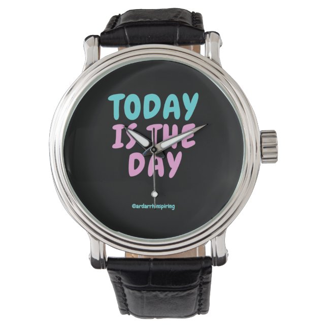 Typography Expressive Fashion Wear Watch (Front)