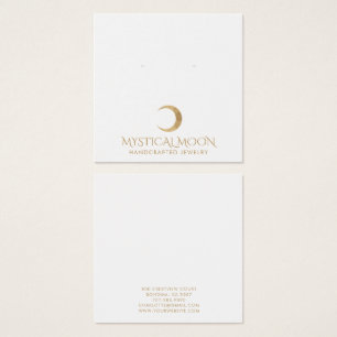 Typography Gold Moon Earring Jewellery Display Car