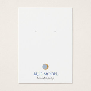 Typography Gold Moon Earring Jewellery Display Car