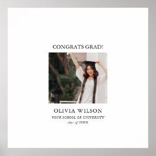  Typography Graduation Guest Signature Poster