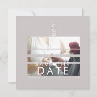 Typography Hearts Save The Dates Photo Blinds
