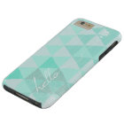 Typography  Hello Mint  Abstract Triangle Pattern