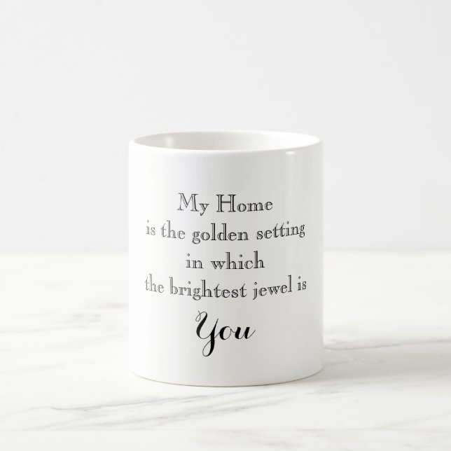 Typography Home is You Loved Ones BFF Love Coffee Mug (Center)