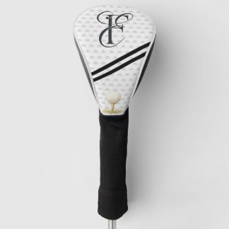 typography initials monogram E+F Golf Head Cover