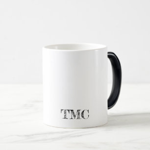 Typography INITIALS office home hand drawn modern Magic Mug