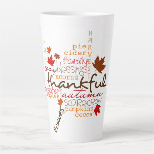 Typography Latte Mug