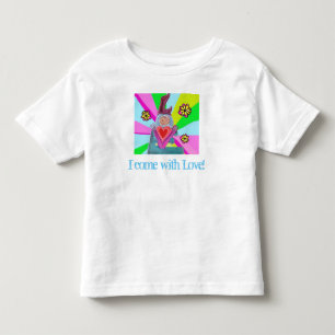 Typography Love Graphic Bright Colors Toddler T-Shirt
