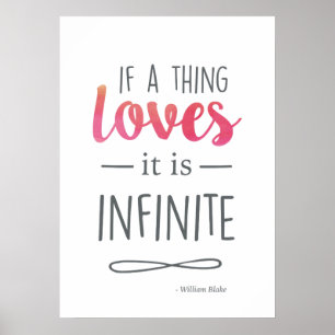 Typography Love Quote Poster