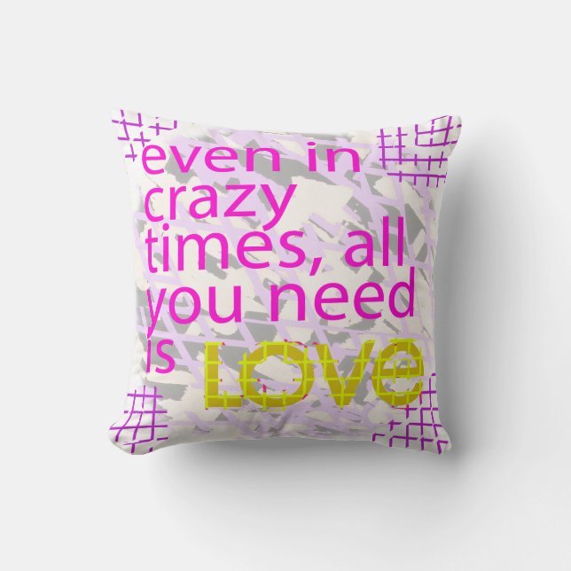 Typography Loving Inspiration  Cushion (Front)