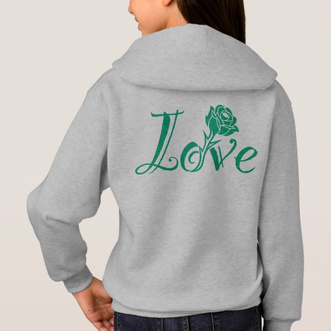 Typography Meets Nature: The Love Rose (Back)
