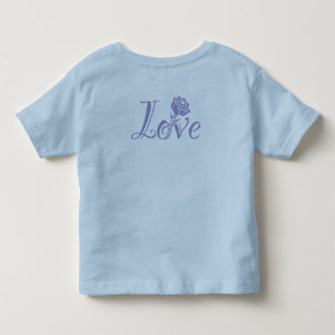 Typography Meets Nature: The Love Rose Toddler T-Shirt