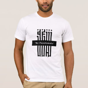 Typography Minimalist White T-Shirt Tri-Blend