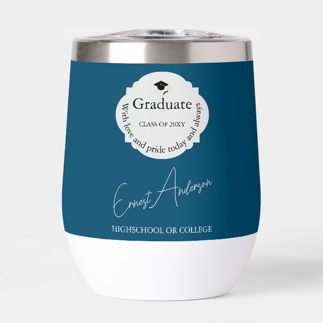 Typography Modern Elegant Graduate Graduation (Front)