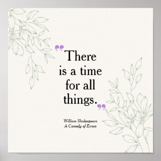 Typography Modern Elegant Quote Botanical Boho Poster