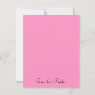 Typography Modern Minimalist Template Pink
