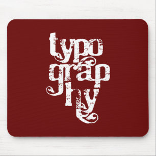 Typography Mousepad