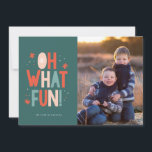 Typography Oh What Fun! Christmas Card<br><div class="desc">Typography Oh What Fun! Christmas Card</div>