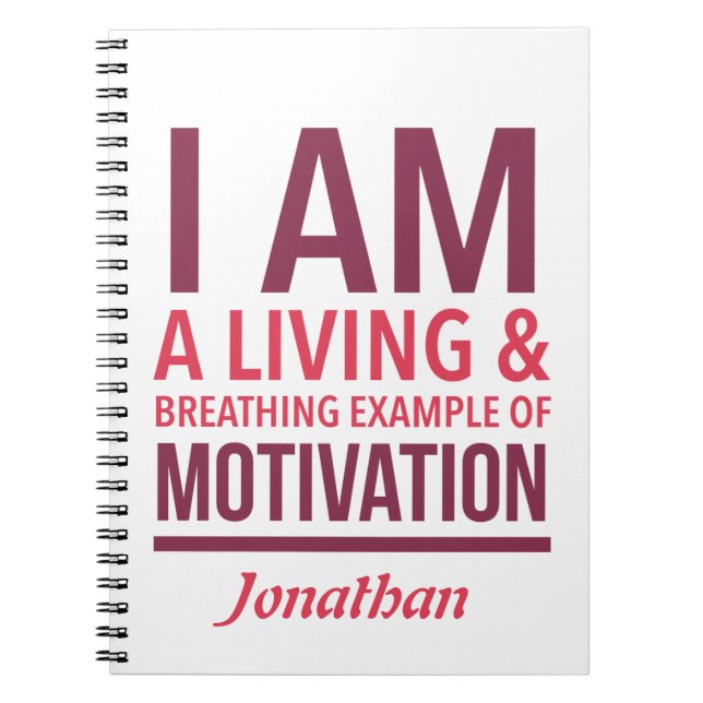 Typography Personalised Notebook (Front)