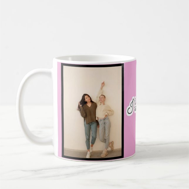 Typography photo collage Mug  (Left)