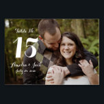 Typography Photo Wedding Table Number Card<br><div class="desc">More pretty table number cards in the Little Bayleigh Store!</div>