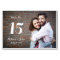 Typography Photo Wedding Table Number Card