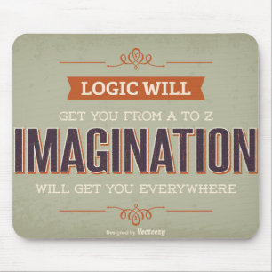 Typography Poster Mouse Mat