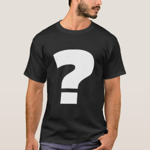 Typography Question Mark T-Shirt