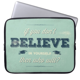 Typography quote Poster Laptop Sleeve